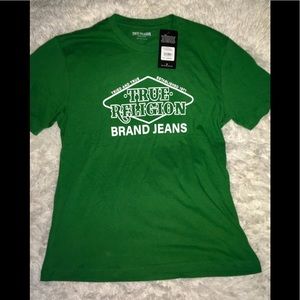 LG & XL True Religion Dark Kelly Mens Tee Shirt
